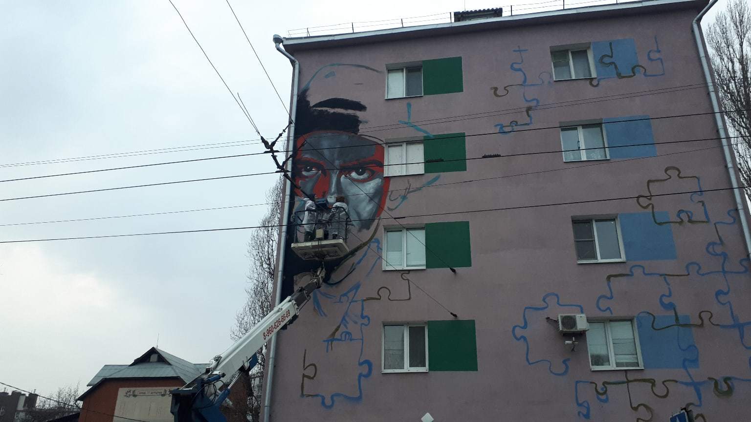 The story of one street art. Part 1 - My, Art, Street art, Vladimir Mayakovsky, Belgorod, Longpost