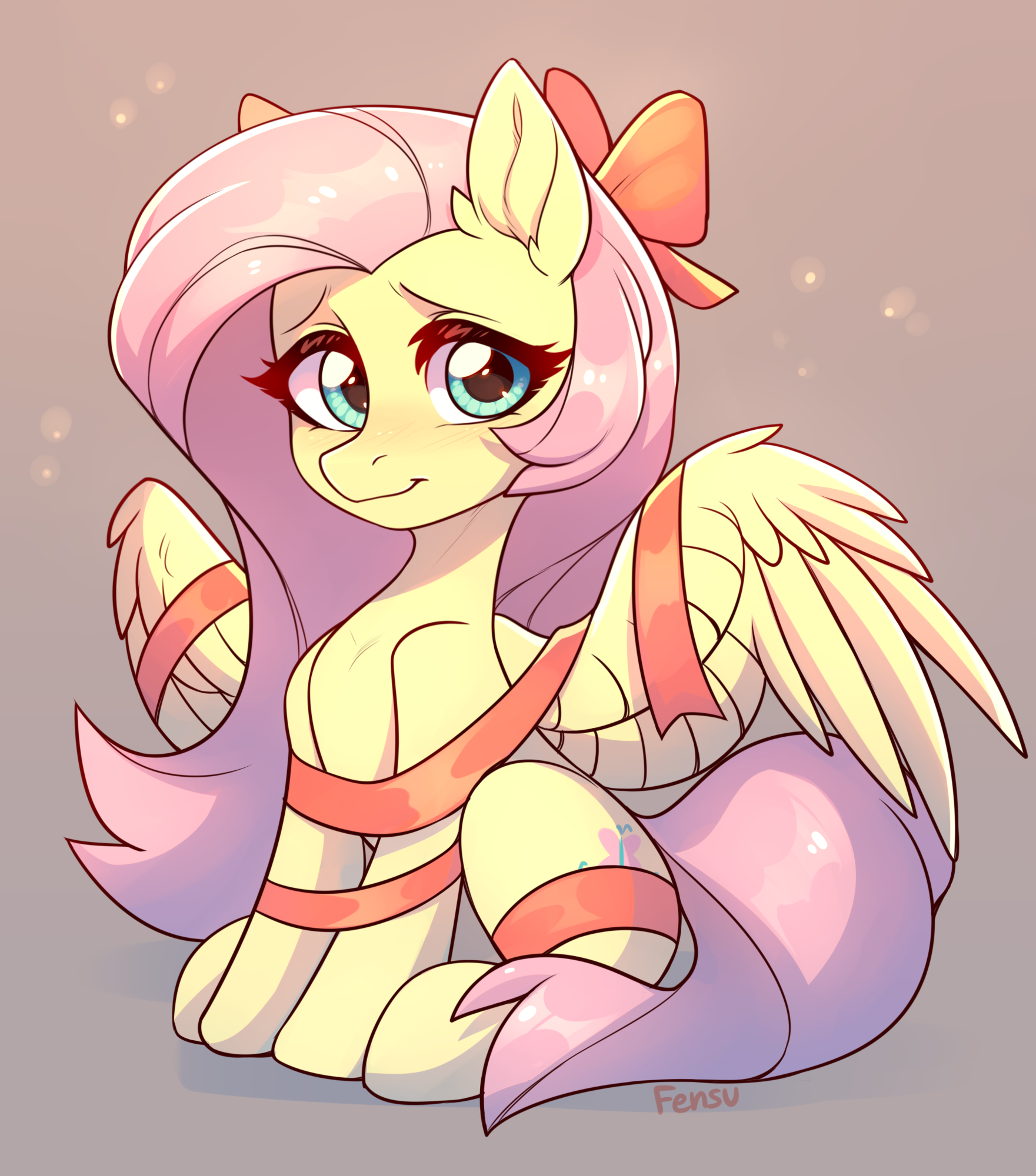 Christmas Present - My Little Pony, PonyArt, Fluttershy, Fensu-San