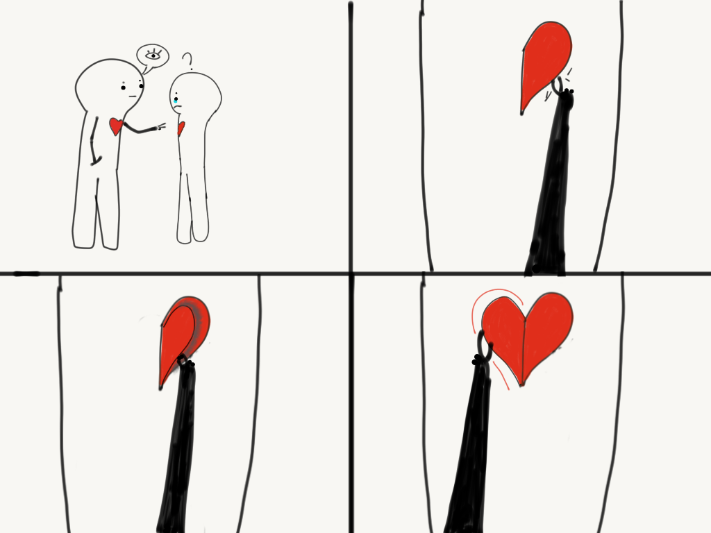 First person, that you should love - My, Sketch, Comics, Longpost