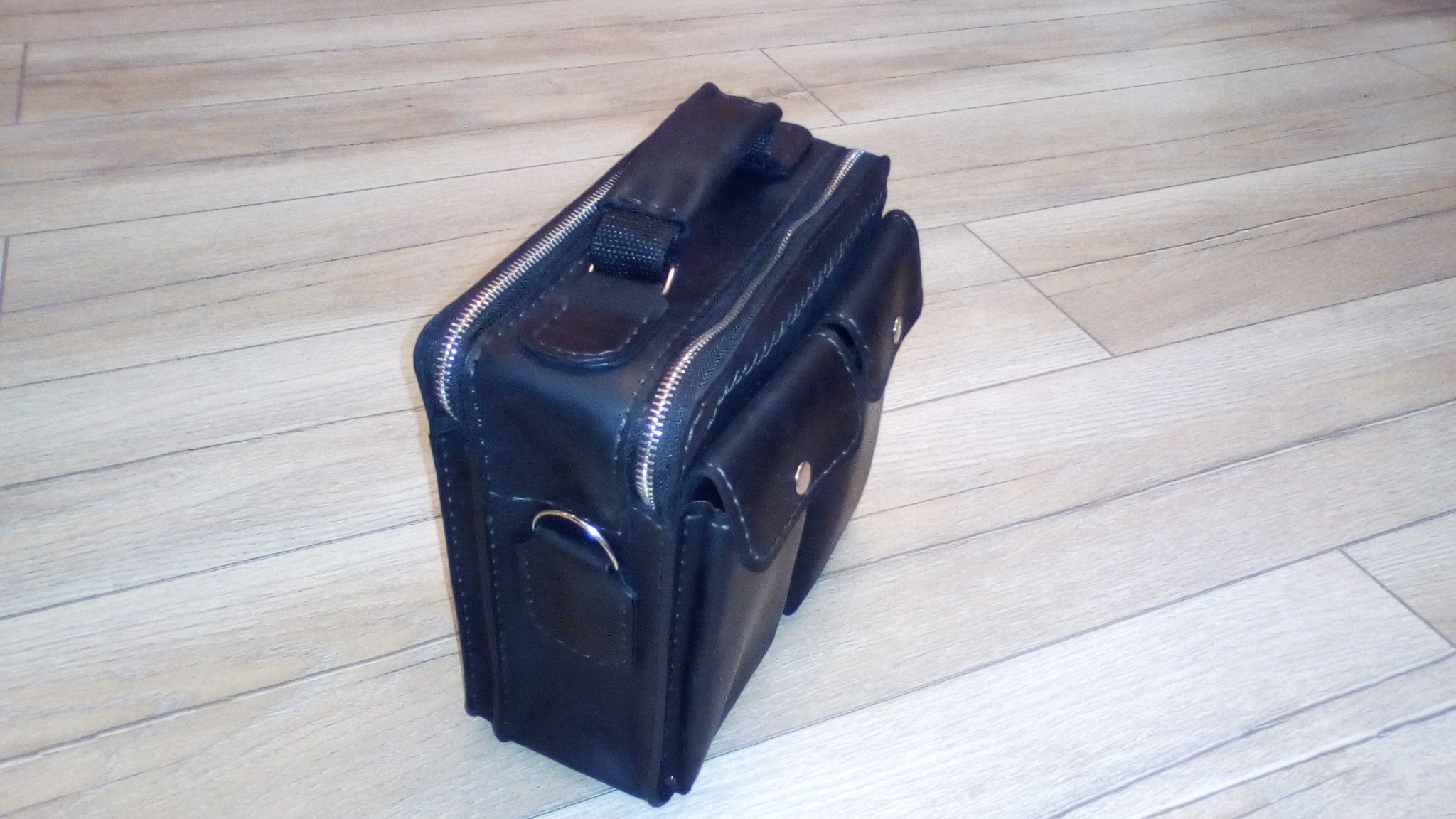 Men's leather bag2 - My, Leather products, With your own hands, Longpost