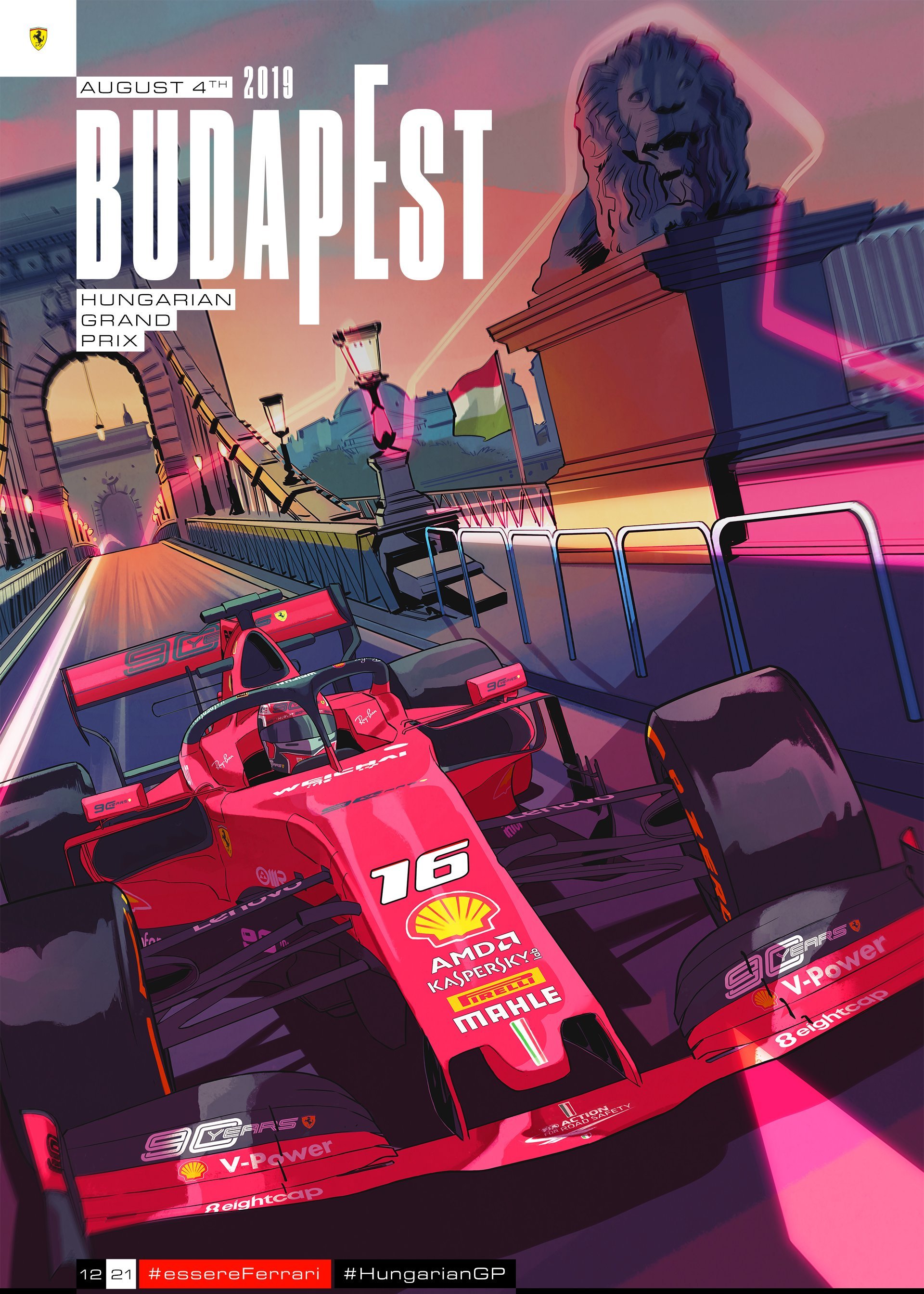 Scuderia Ferrari posters for the F1 Grand Prix - Formula 1, Ferrari, Art, Sebastian Vettel, Charles Leclerc, Race, Longpost