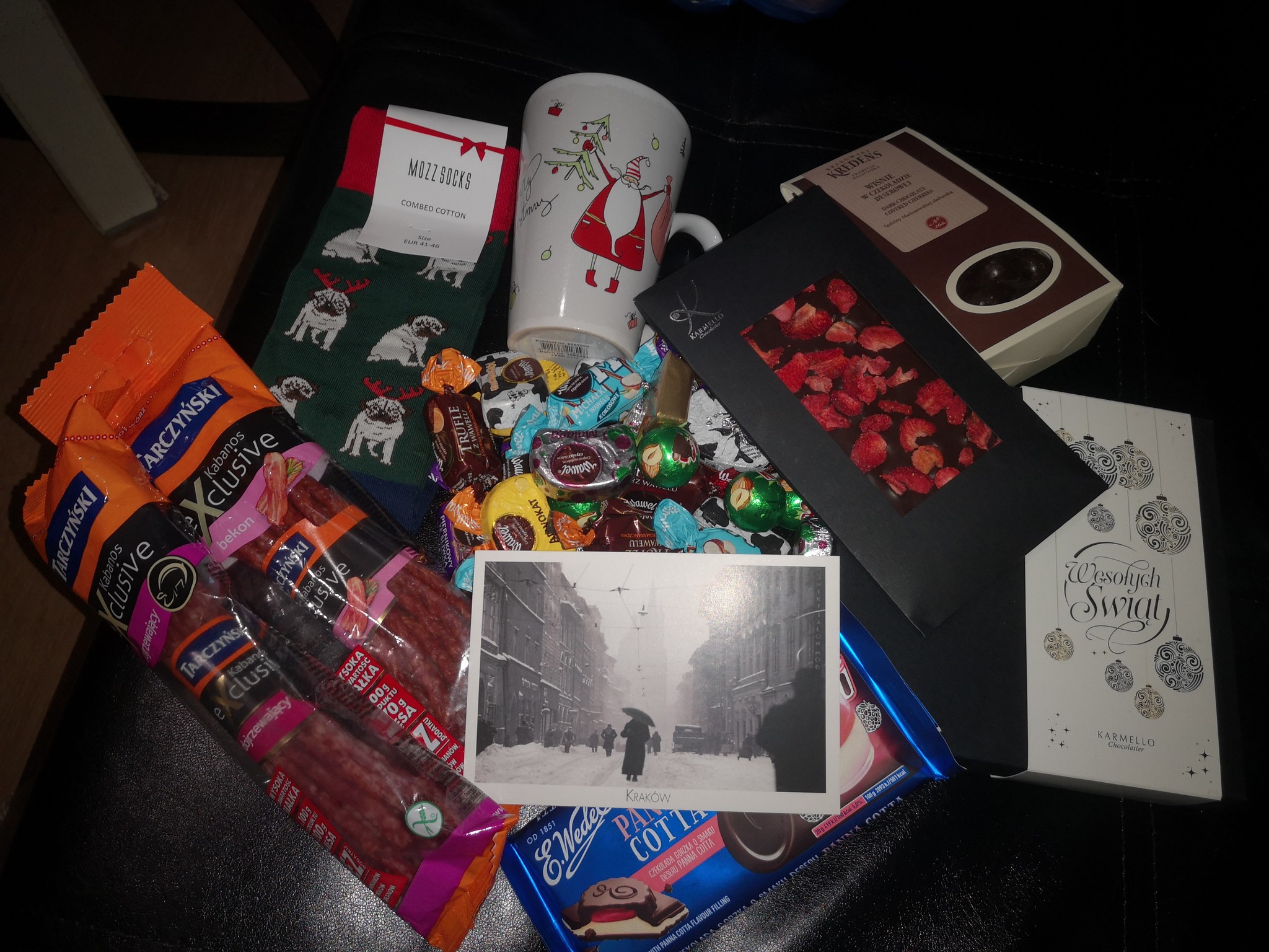 ADM 19/20 from Poland to Moscow - My, Gift exchange, Secret Santa, Gift exchange report, New Year's gift exchange, Dog, Pug, Longpost