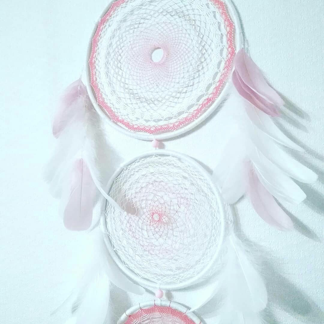 Dream catcher Aurora - My, Handmade, Creation, Dreamcatcher, Needlework without process, Amulet, Decor, Longpost