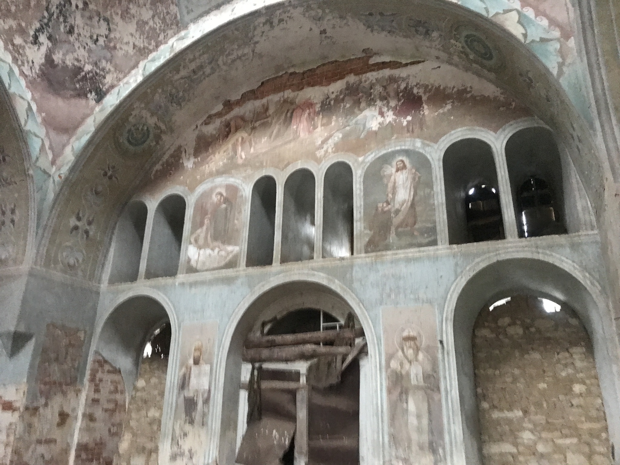 Frescoes in an abandoned church - My, Travels, Abandoned, Tourism, Temple, Church, Story, Video, Longpost