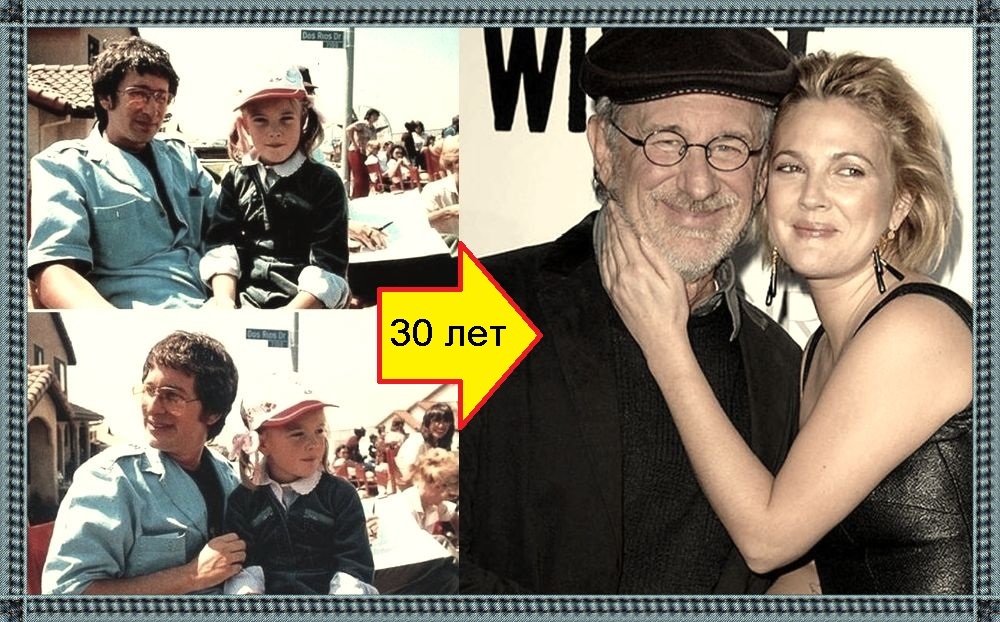 Steven Spielberg and Drew Barrymore - The photo, Celebrities