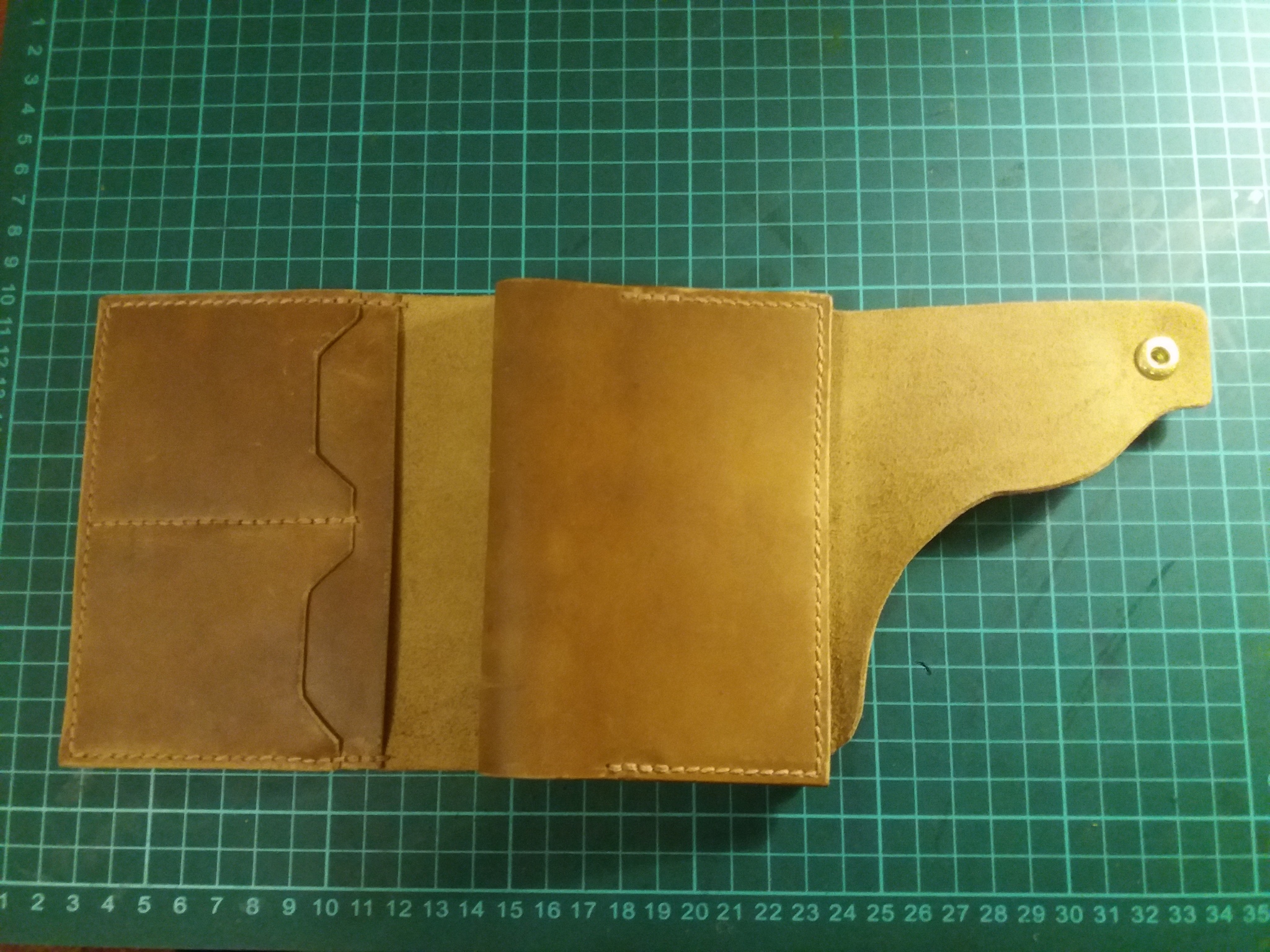 Passport cover - My, Leather products, With your own hands, Longpost