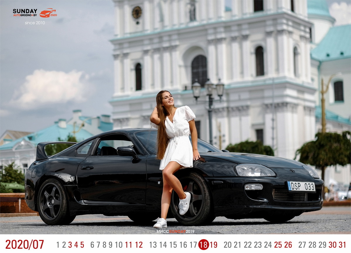 12 girls starred for the automobile calendar of the SunDay festival (Grodno, Belarus) - My, Auto, Girls, Sports girls, Motorists, The festival, Exhibition, Auto show, Auto Exhibition, Longpost