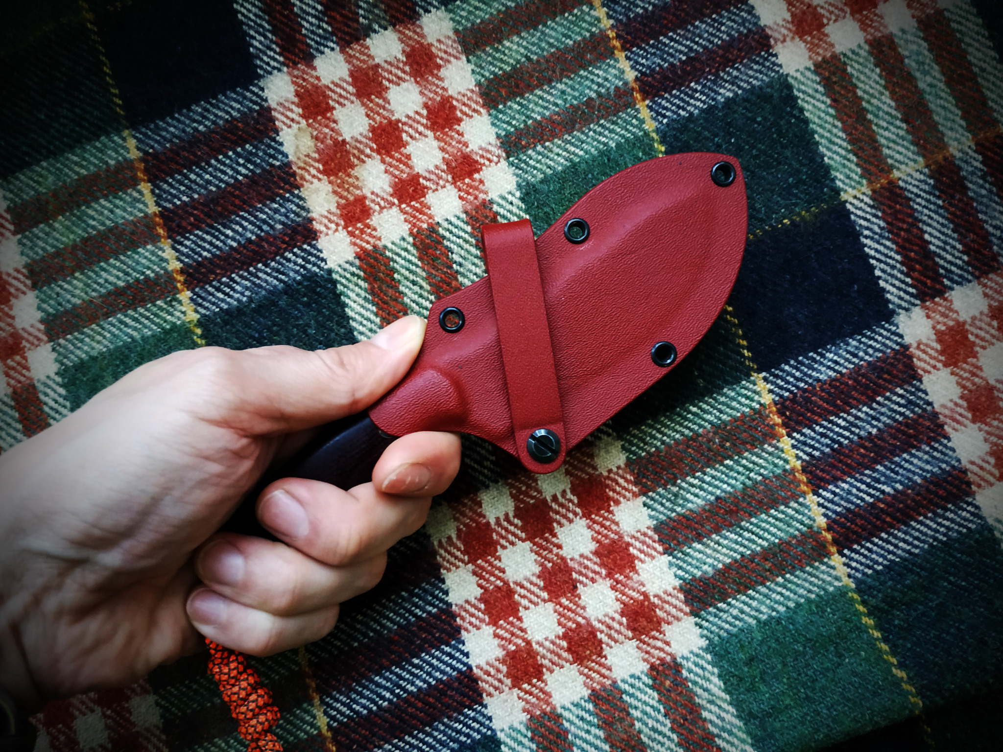 SKINNER - My, Knife, Skinner, Handmade, Fixed, Outdoor, Sheath, Kydex, Longpost, Needlework without process