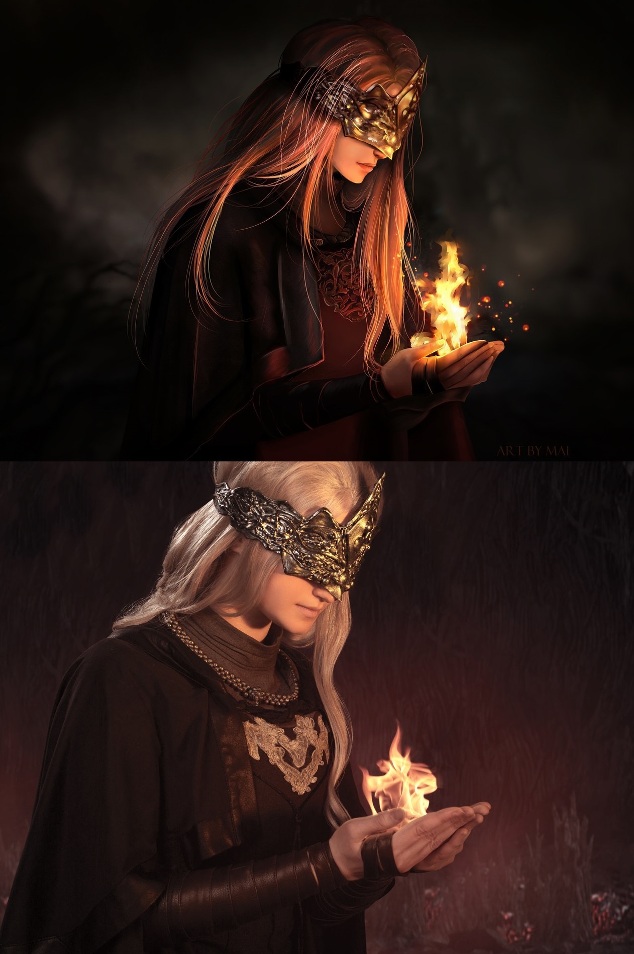 Fire Keeper. Dark Souls III - Моё, Fire Keeper, Dark Souls, Bandai Namco, Косплей, Русский косплей, Фотография, Тату, Длиннопост