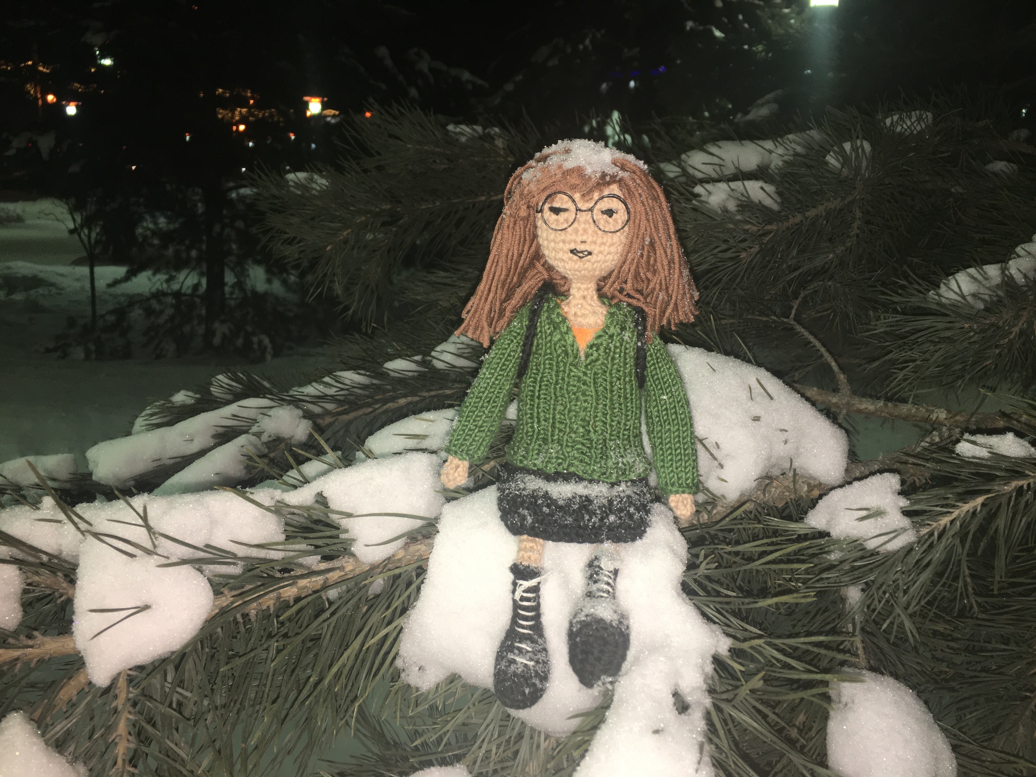 Daria goes for a walk! - My, Daria Morgendorffer, Daria, Daria, Needlework without process, Longpost, Crochet, Toys, Handmade dolls