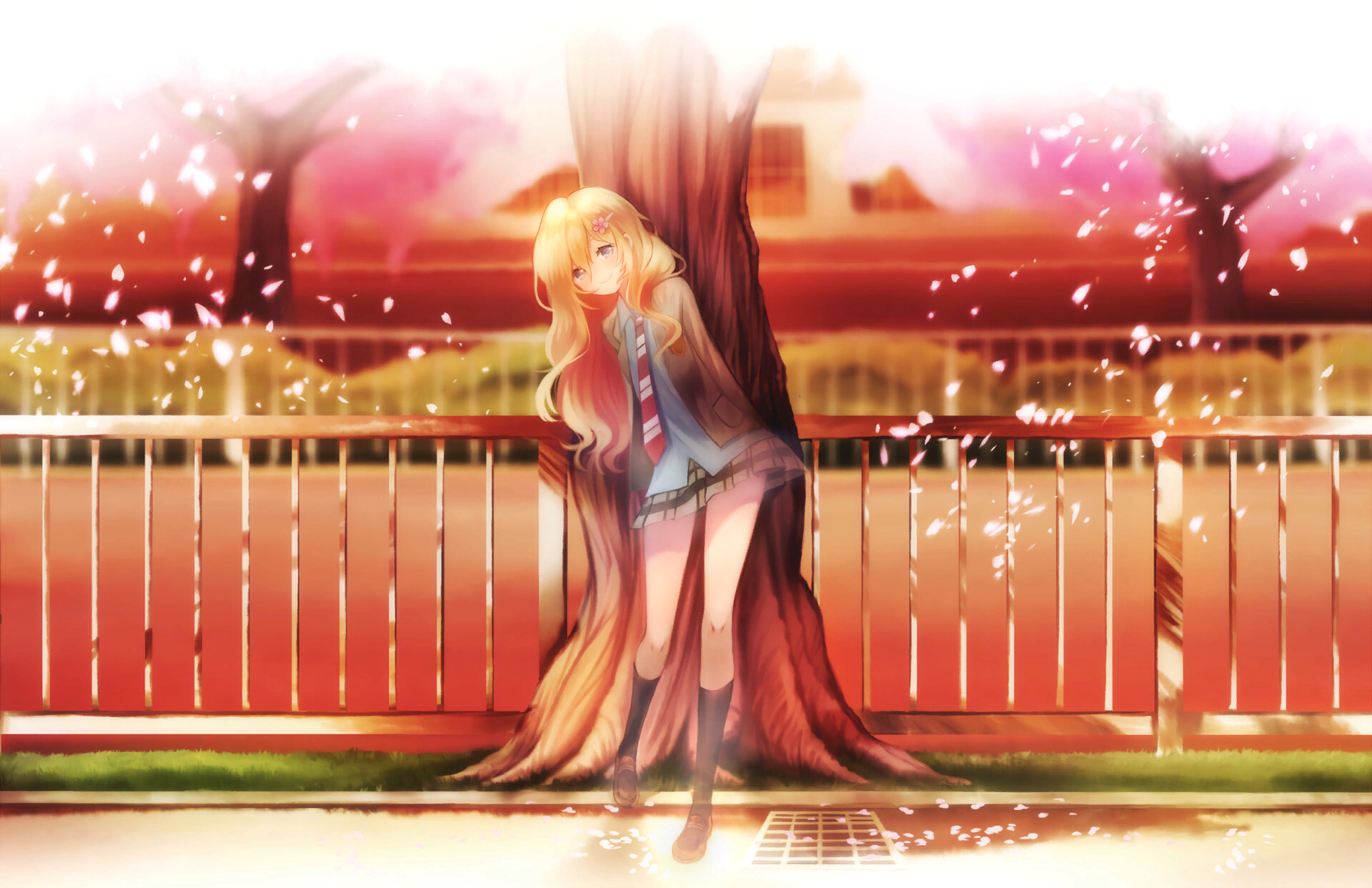 Your lie in april - Shigatsu wa Kimi no Uso, Miyazono kaori, Anime Art, Аниме