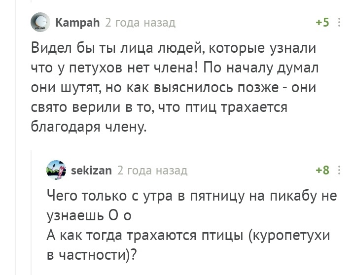 Образовательный пост - Комментарии на Пикабу, Куриное яйцо, Мясо, Корова, Длиннопост, Скриншот