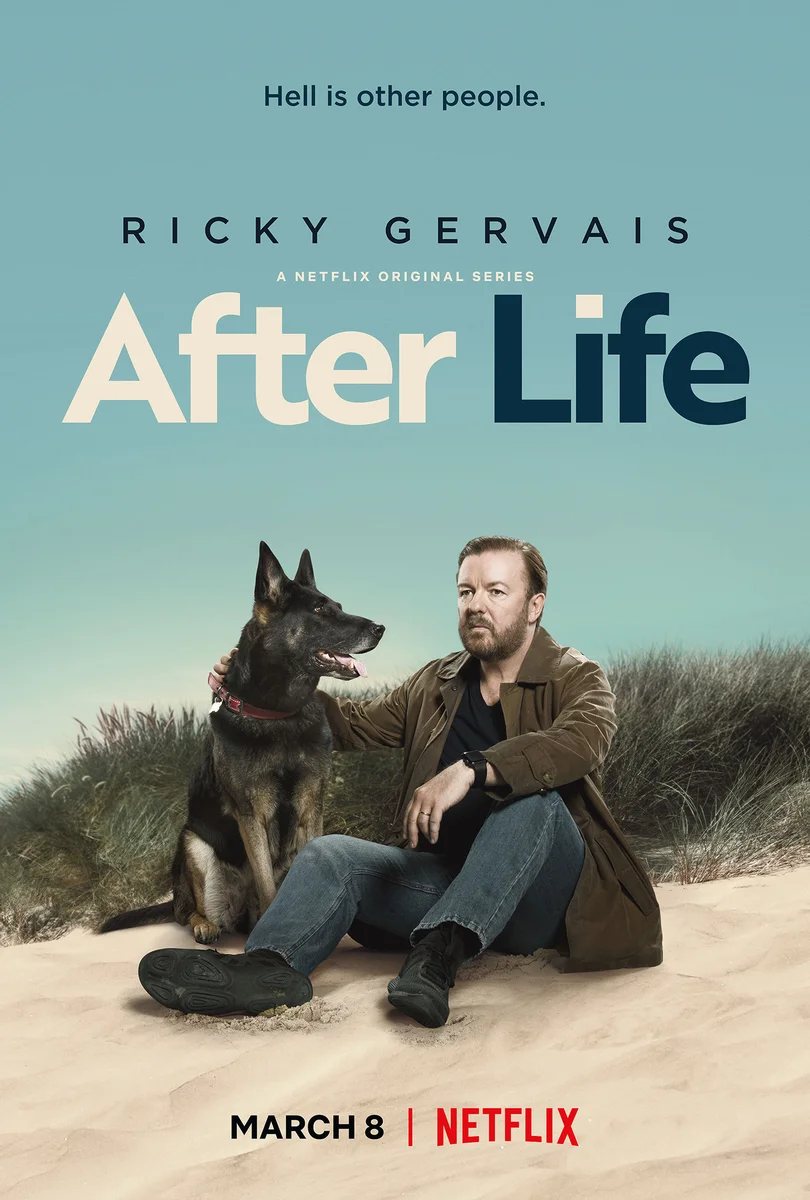 I recommend watching the mini-series “After Life” (2019) - I advise you to look, Serials, Comedy, Drama, Life after death, Netflix, Ricky Gervais