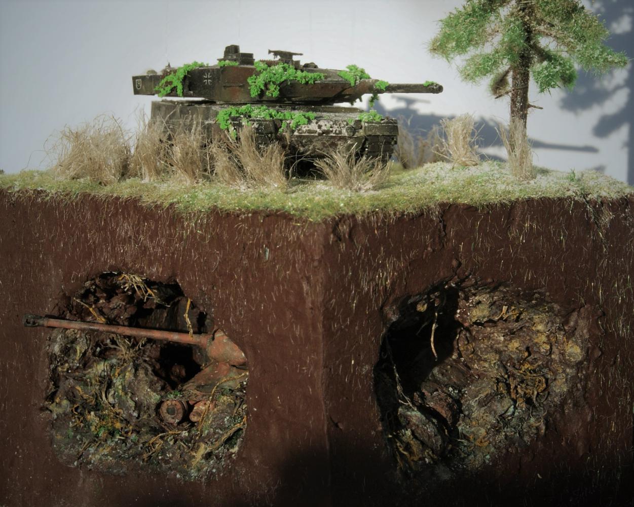 Diorama Lost... | Diorama Leopard 2a5/Is 2 - My, Diorama, IS2, Star, Revell, Video, Longpost