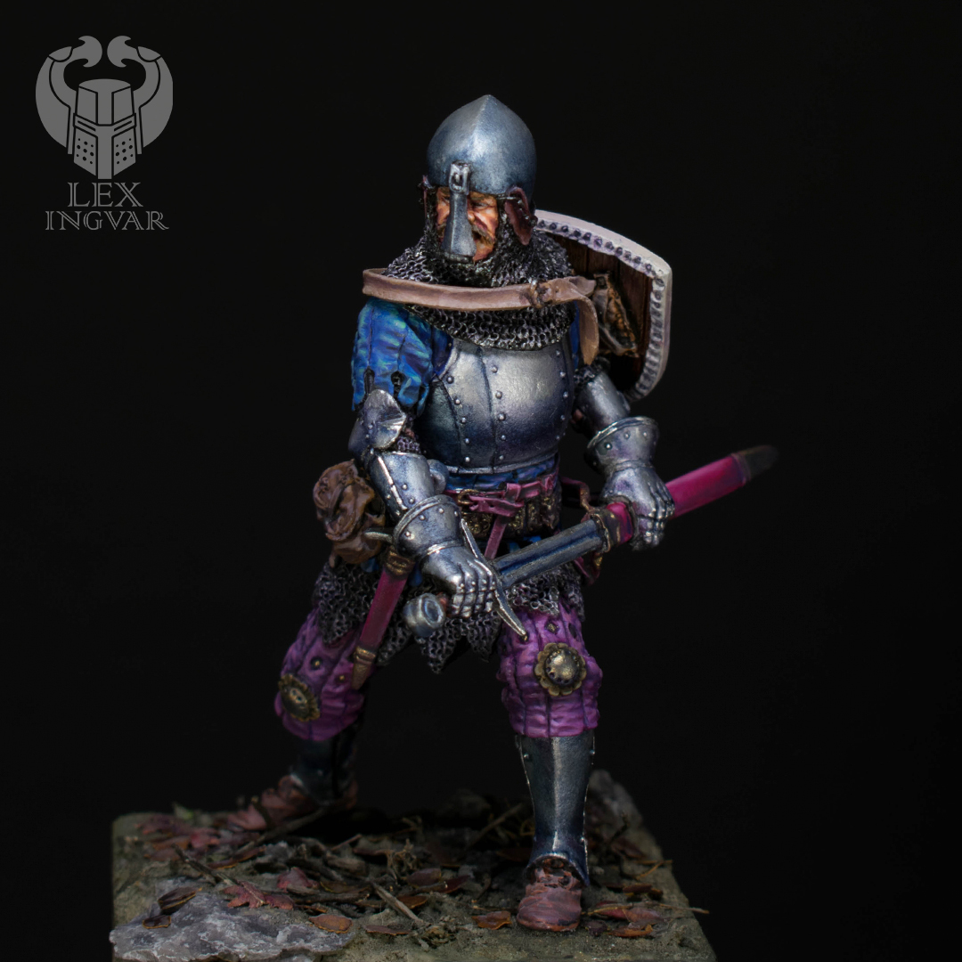 Lion of Sponheim (option 3) - My, Painting miniatures, Miniature, Knights, Painting, Bavaria, Longpost