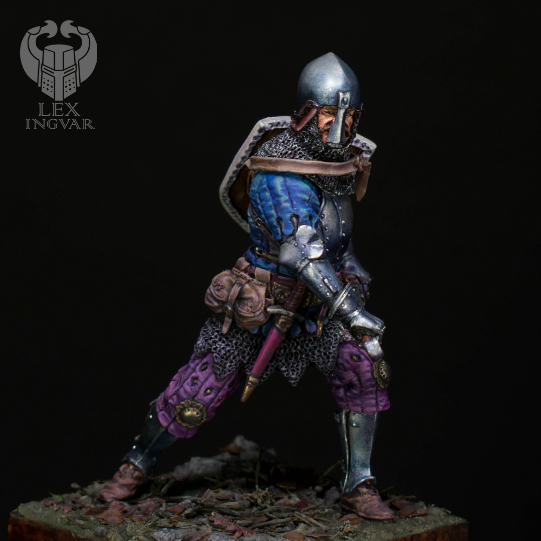 Lion of Sponheim (option 3) - My, Painting miniatures, Miniature, Knights, Painting, Bavaria, Longpost