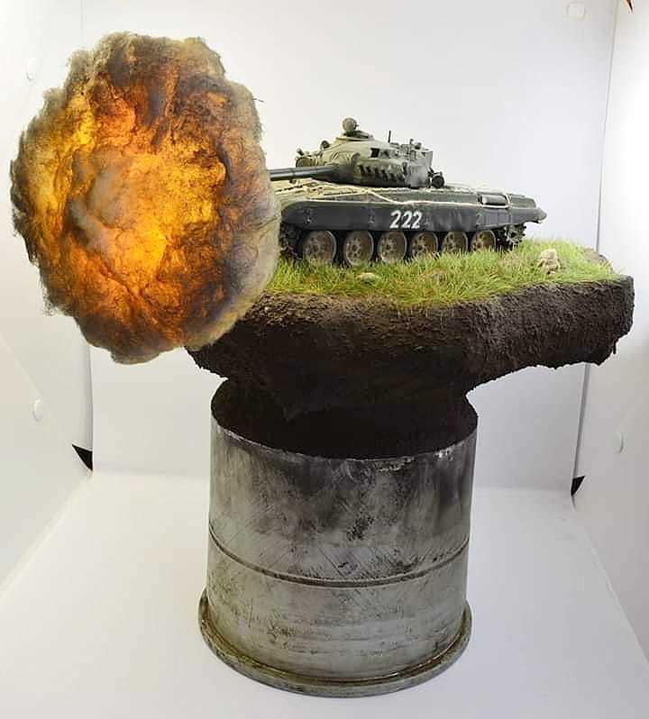 Shot - Shot, Tanks, Diorama, Stand modeling