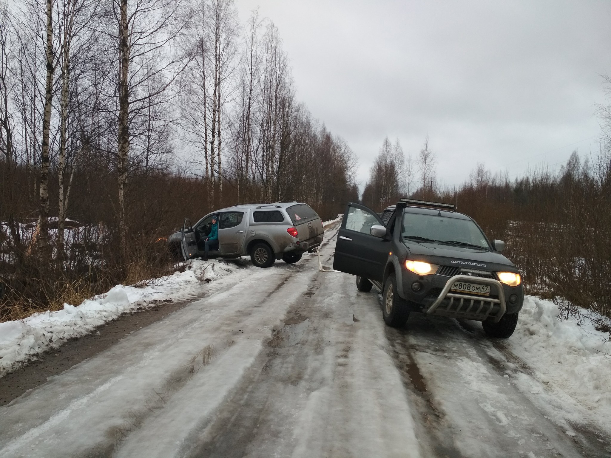 Napikapil - My, Pickup, Mitsubishi L200, Off road, Otter, The rescue, Video, Longpost