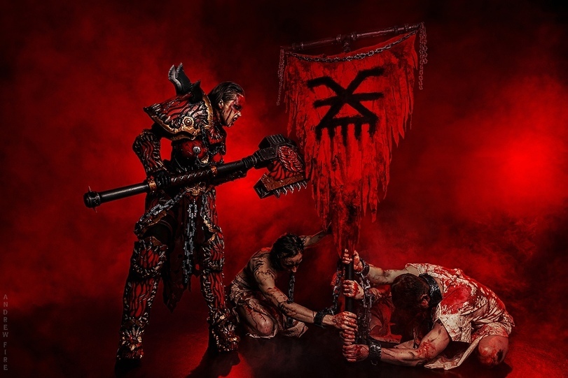 Warhammer cosplay by  Наташа Роик - Косплей, Warhammer 40k, Khorne Berserker, Chaos Space marines, Длиннопост, Наташа Роик