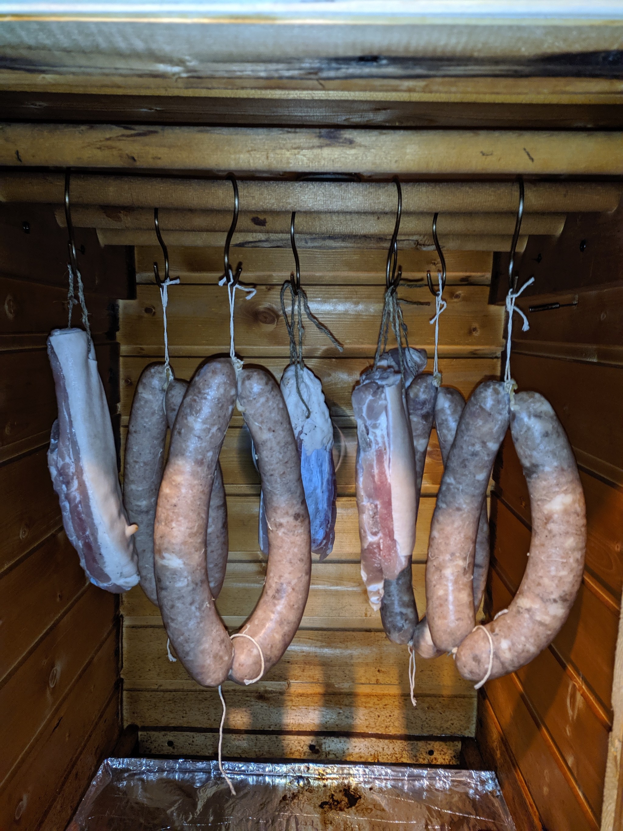 Kyiv sausage - My, Sausage, Food, Meat, Smoking, Longpost, Recipe