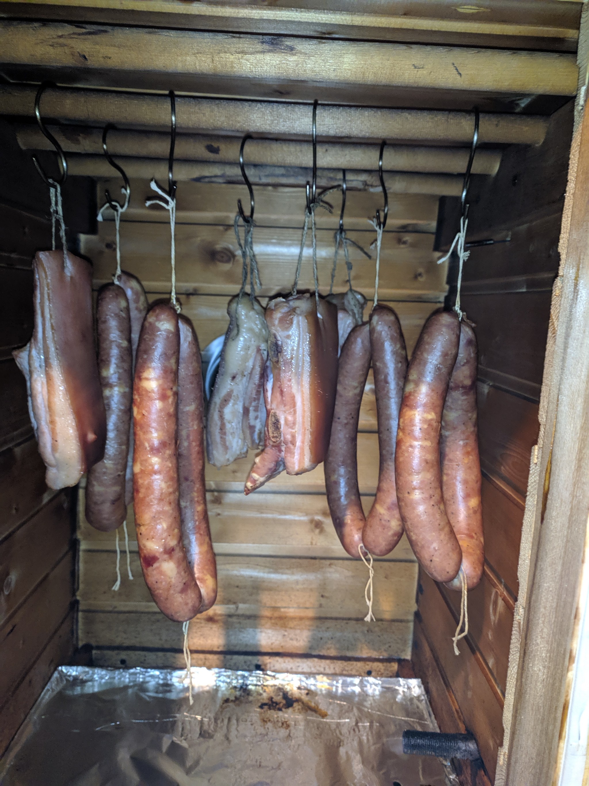 Kyiv sausage - My, Sausage, Food, Meat, Smoking, Longpost, Recipe