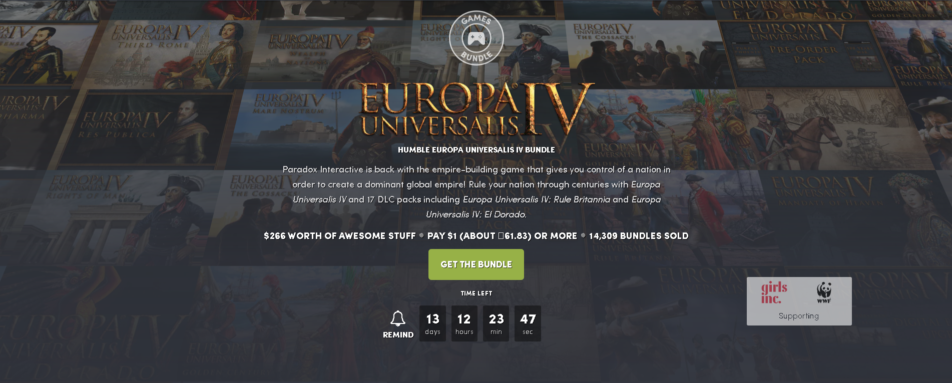 HUMBLE EUROPA UNIVERSALIS IV BUNDLE - Humble bundle, Steam, Not a freebie, Longpost