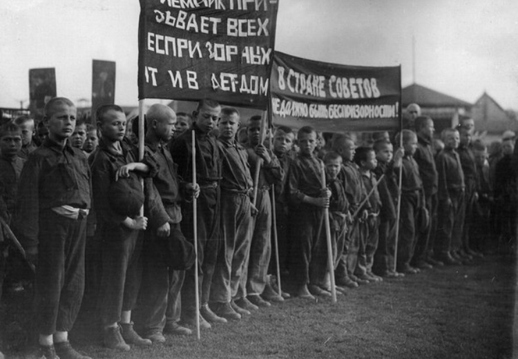 Street children in Soviet Russia - Street kids, the USSR, 1920s, Society, Old photo, Hooligans, Longpost, Children