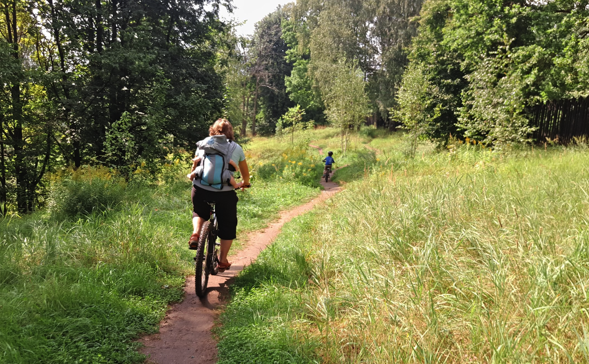 Cyclist's larva - My, Cyclist, A bike, Children