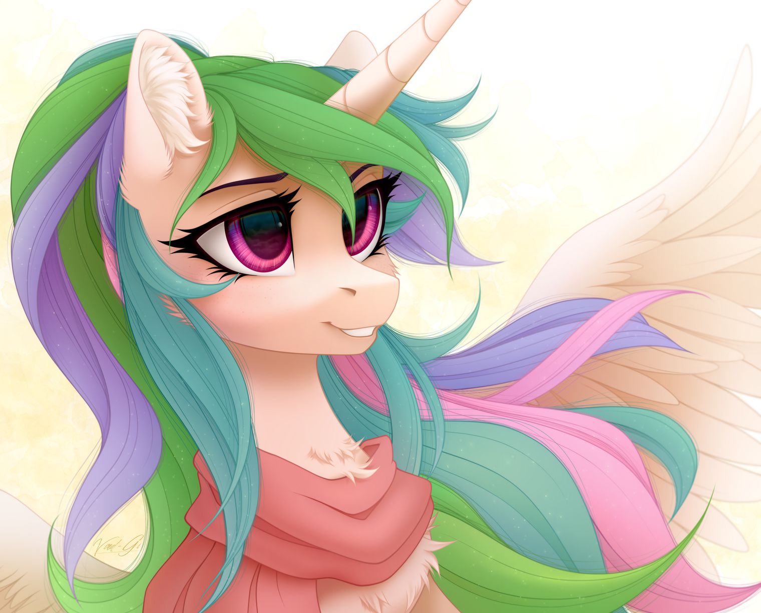 Тия - My Little Pony, PonyArt, Princess Celestia, Vird-Gi