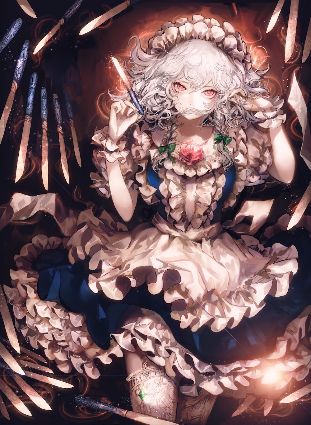 Izayoi Sakuya - Touhou, Izayoi Sakuya, Anime art, Anime, Not anime, Majamari