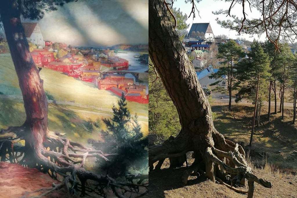 On the left is a painting from 1892, on the right is the same place in 2020 - Reddit, Painting, Finland