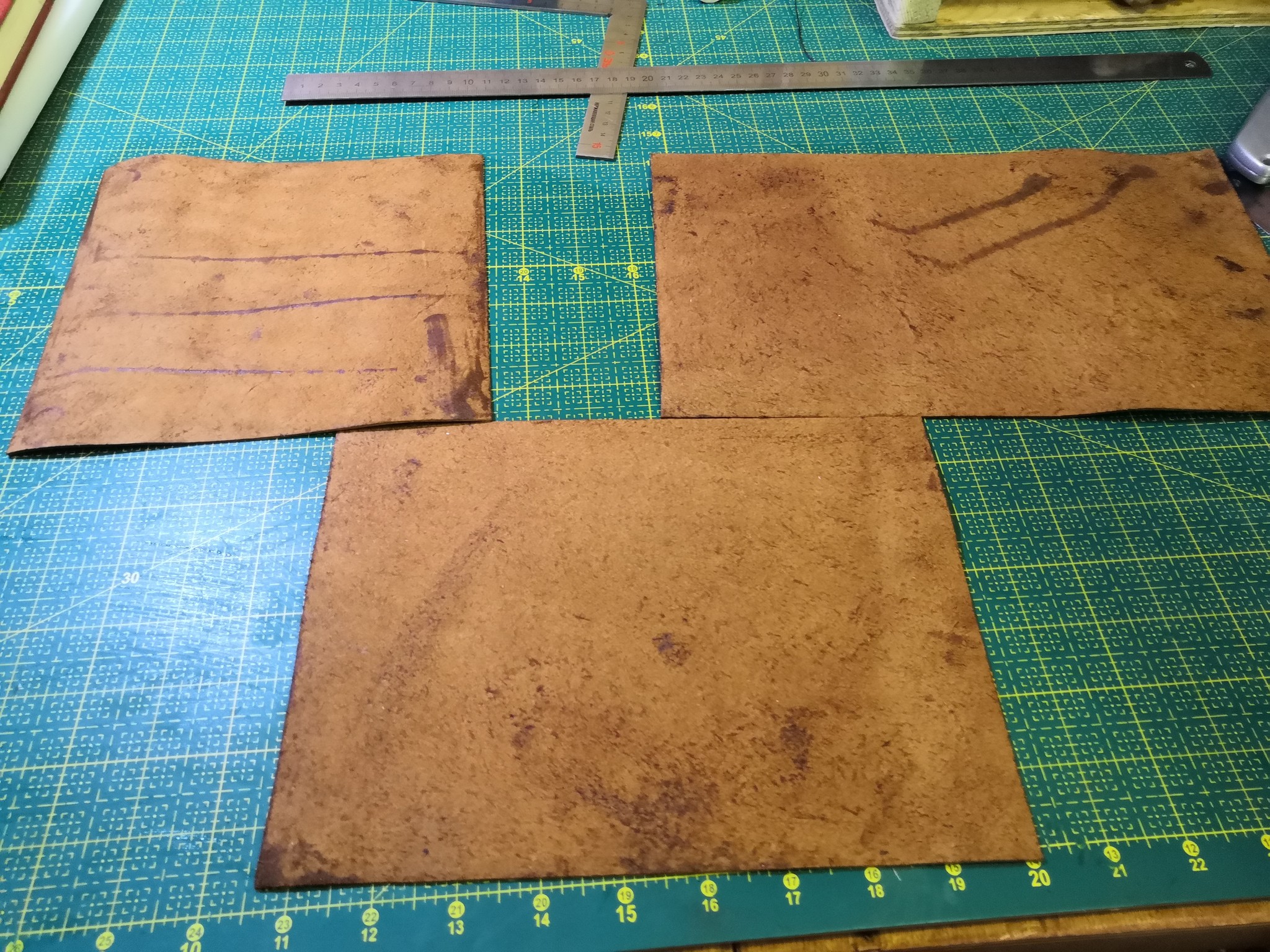 Leather wallet based on video, from the Salty Dog channel - My, Leather products, With your own hands, Wallet, Longpost, Leather craft