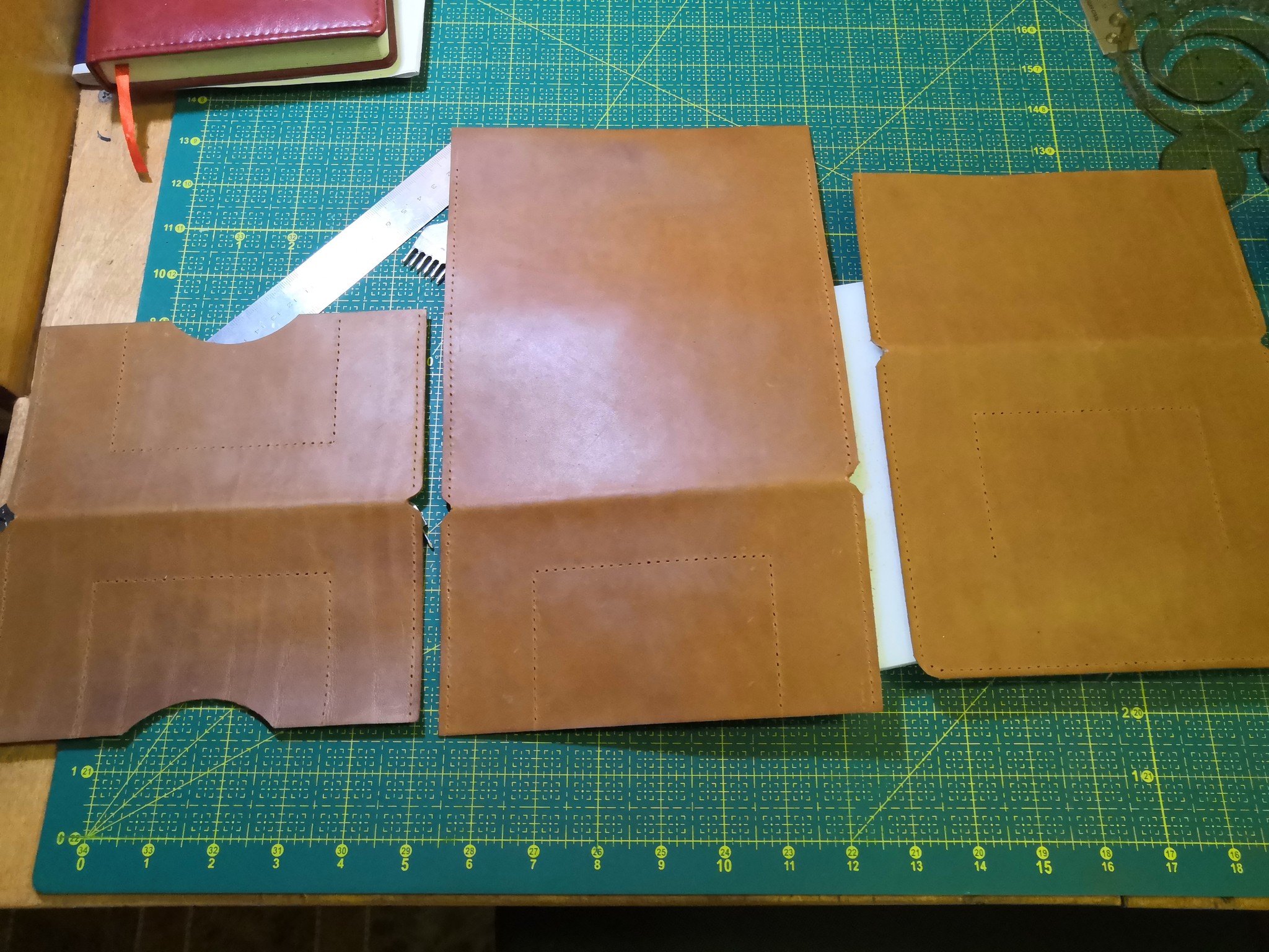 Leather wallet based on video, from the Salty Dog channel - My, Leather products, With your own hands, Wallet, Longpost, Leather craft