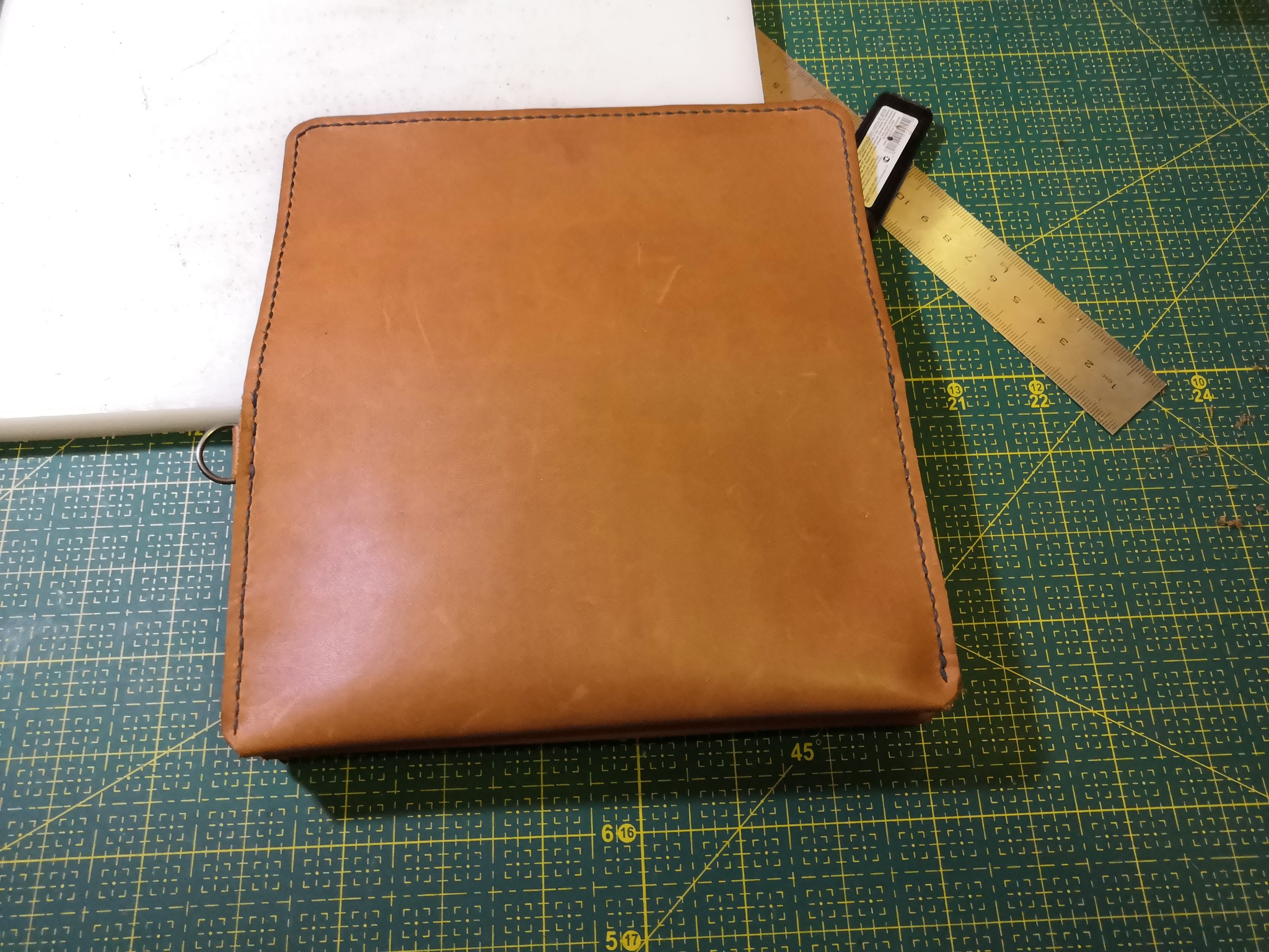 Leather wallet based on video, from the Salty Dog channel - My, Leather products, With your own hands, Wallet, Longpost, Leather craft