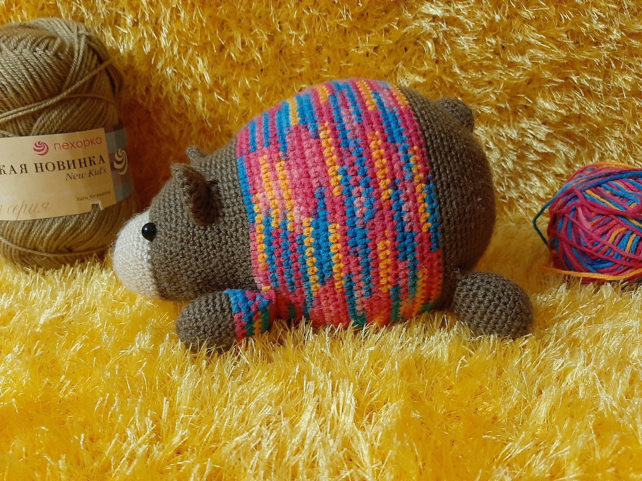 Pukhlyash)) - My, Soft toy, Crochet, Longpost