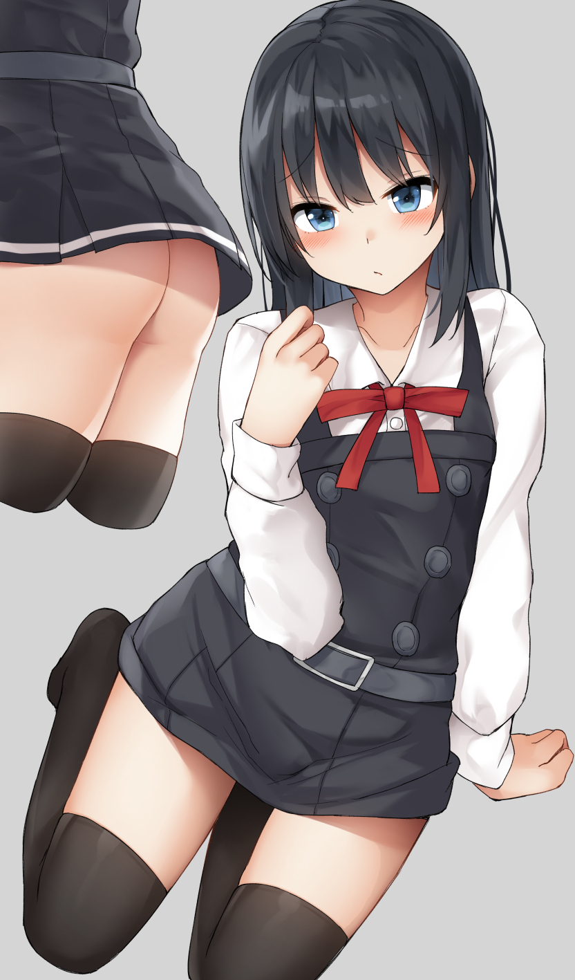 Kisaragi and Asashio - NSFW, Kantai collection, Anime, Anime art, Kisaragi, Asashio, Etty, Stockings, Pantsu, Longpost