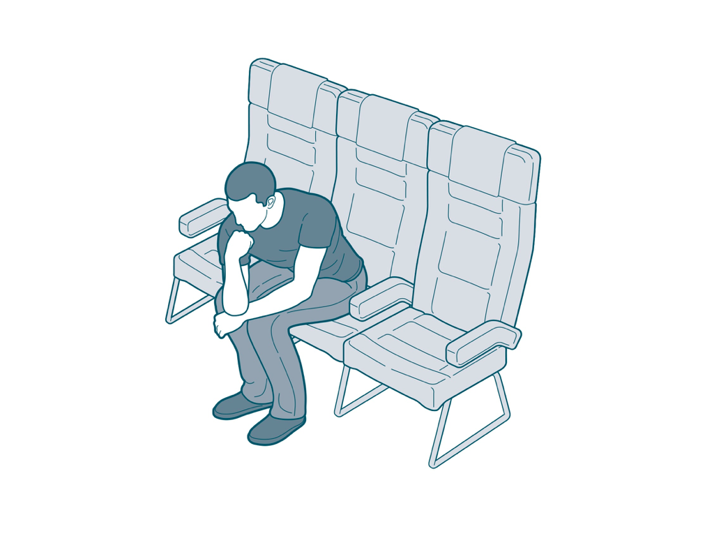 17 Weird Flight Sleeping Positions Recommended by Real Travelers - A life, Peace, Travels, Advice, Laughter (reaction), Technologies, Flight, Curiosity, Longpost