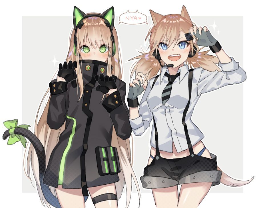 Двое из ларца - Аниме, Anime Art, Girls Frontline, Idw, Tmp, Animal Ears