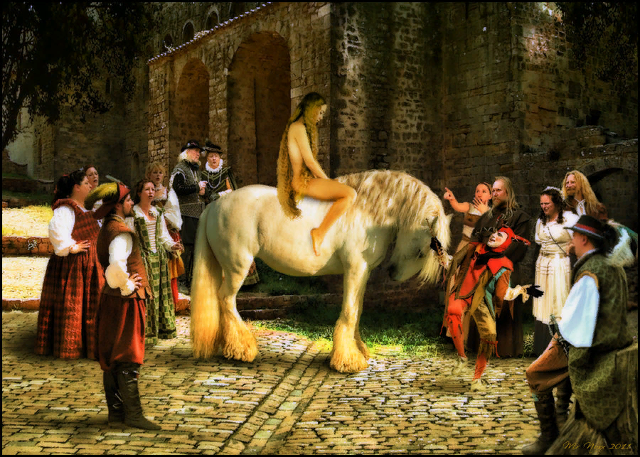 Lady Godiva - NSFW, My, Story, Love, Painting, Middle Ages, Longpost, Lady Godiva