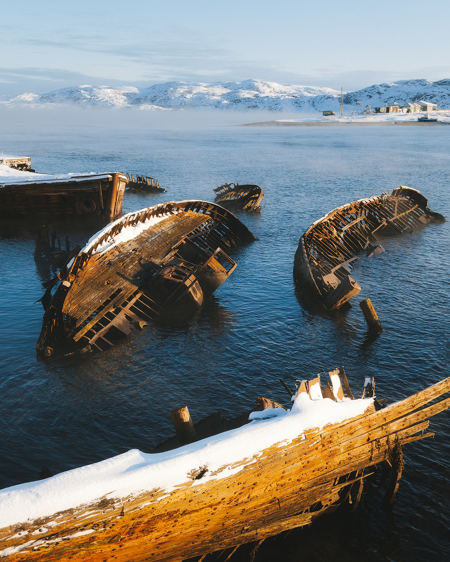 Teriberka, Murmansk region - My, The photo, Polar Lights, Teriberka, Kola Peninsula, Murmansk region, North, Abandoned, Longpost