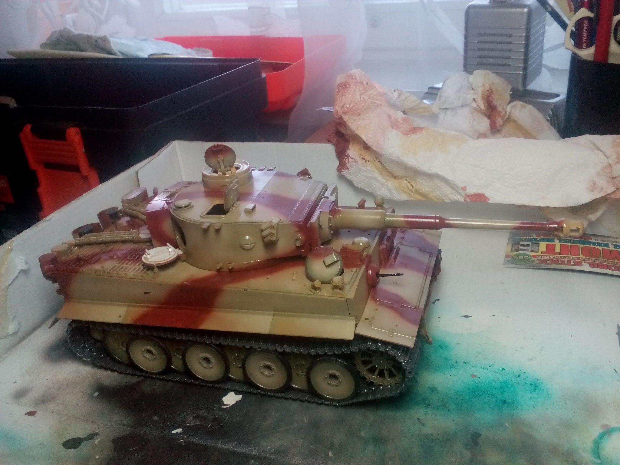 Pz.Kpfw.VI ausf E/F Tiger, Zvezda, 1/35. Assembly Notes - My, Stand modeling, Prefabricated model, Modeling, Assembly, Airbrushing, Tanks, Tiger, Longpost, Zvezda