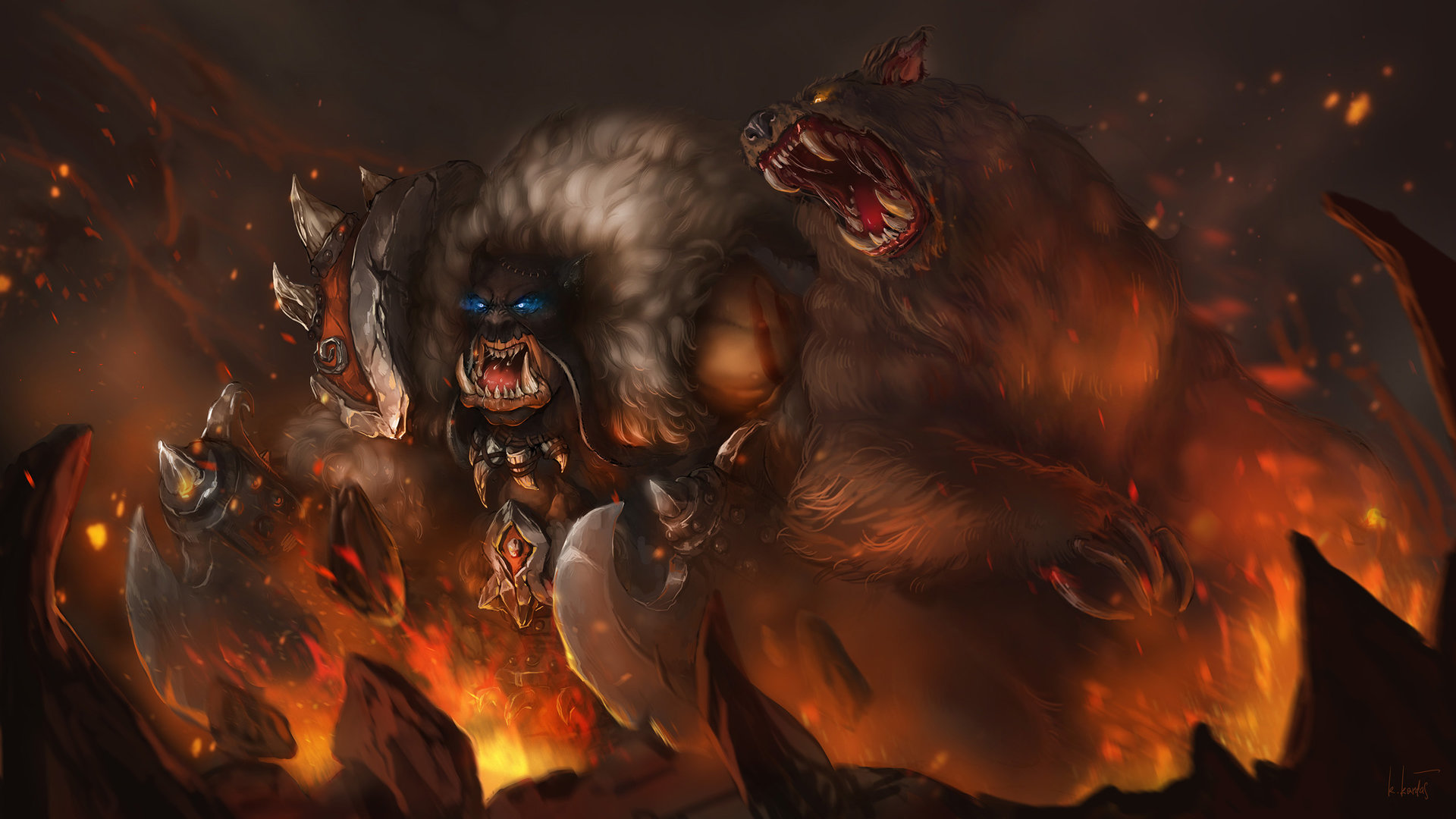 Briefly about Rexxar. From the forest to the plot - My, Longpost, Bayun's bestiary, World of warcraft, Rexar, Ncrow, Bob Kehl, Rui Zhang, Wei Wang