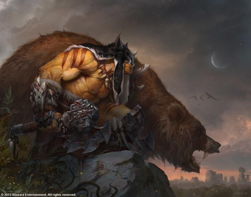 Briefly about Rexxar. From the forest to the plot - My, Longpost, Bayun's bestiary, World of warcraft, Rexar, Ncrow, Bob Kehl, Rui Zhang, Wei Wang