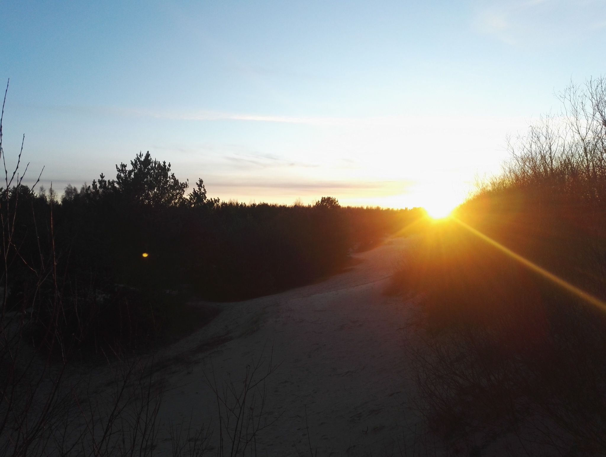 Sunset on the sea - My, Sunset, Sea, Nature, Dunes, Golden hour, The photo, Longpost