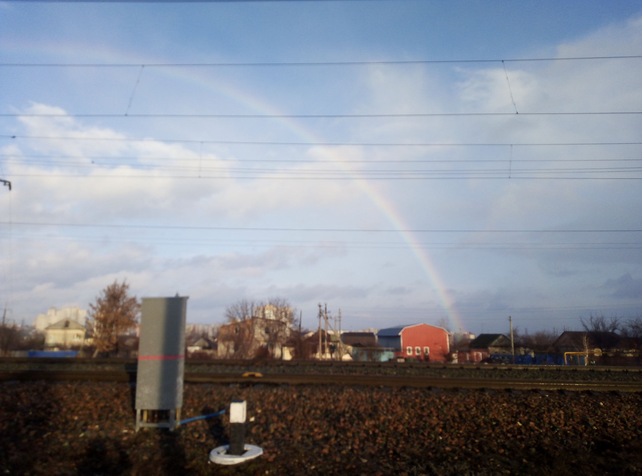 It was February... - My, Winter, Spring, Unclear, Rainbow