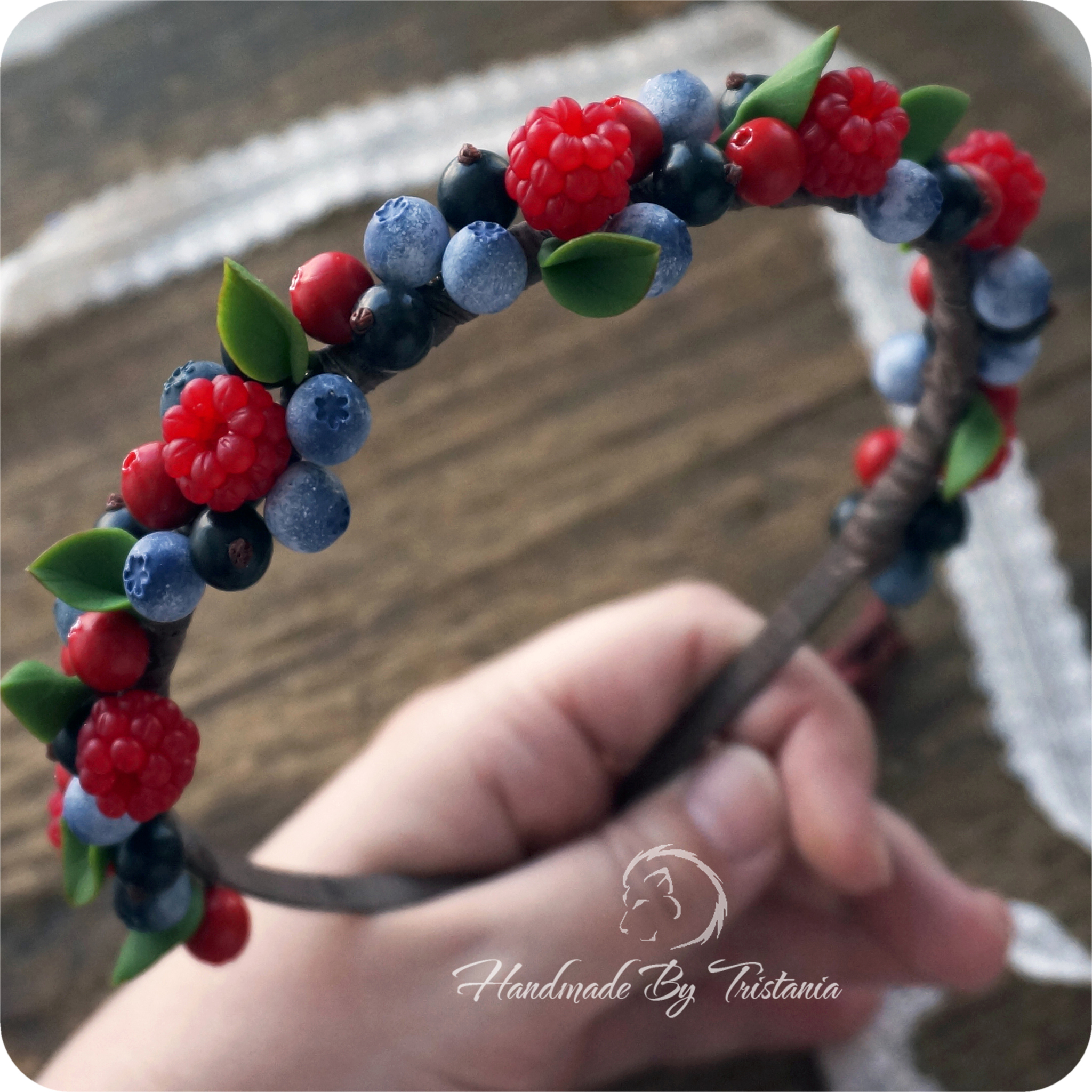 I'm Sdelal #22 - My, Bezel, Polymer clay, Decoration, Longpost, Berries, Needlework with process