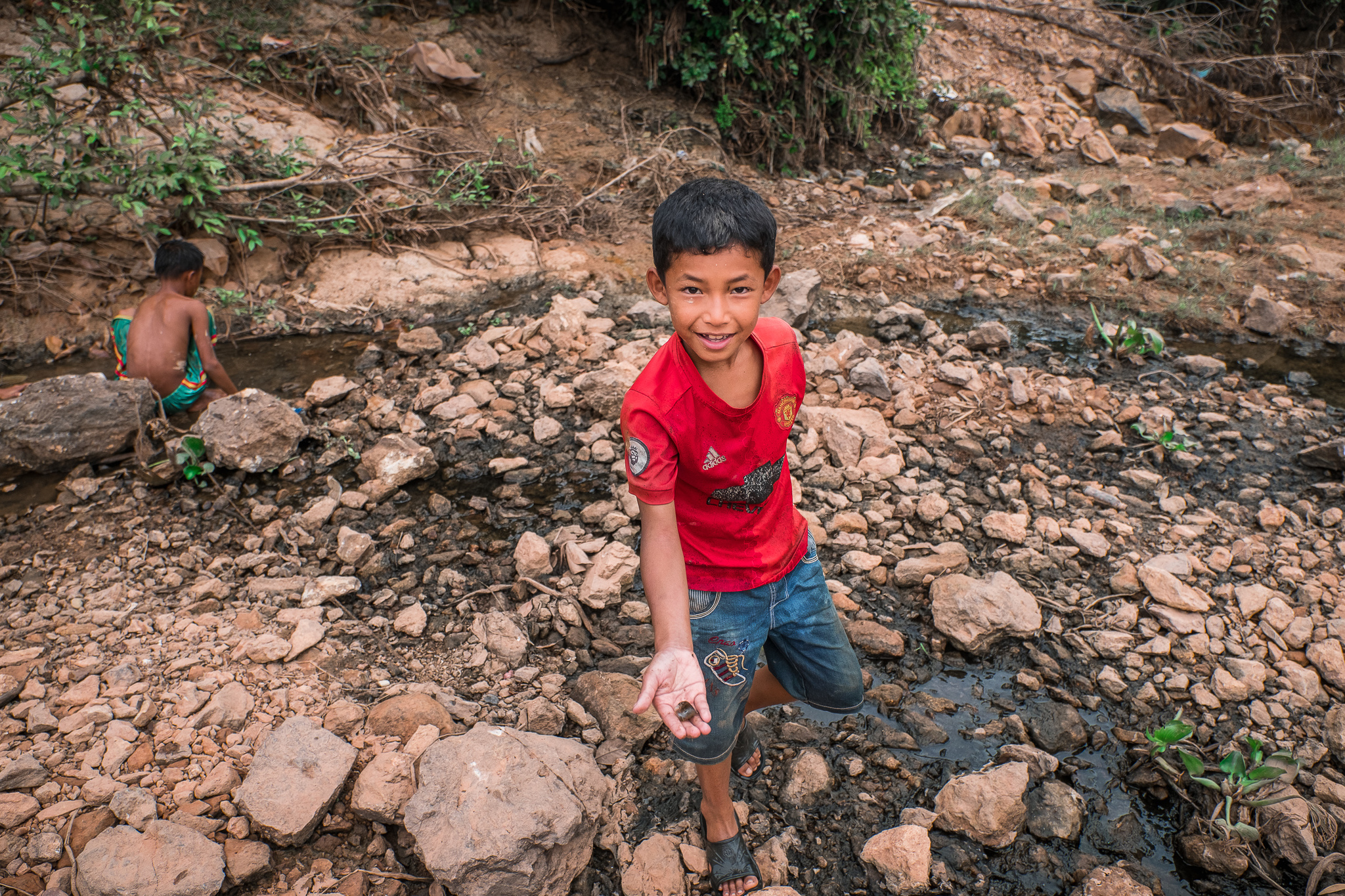 Cambodia - a village the size of a country - My, The photo, Travels, Children, Village, Portrait, Poverty, Monks, Longpost