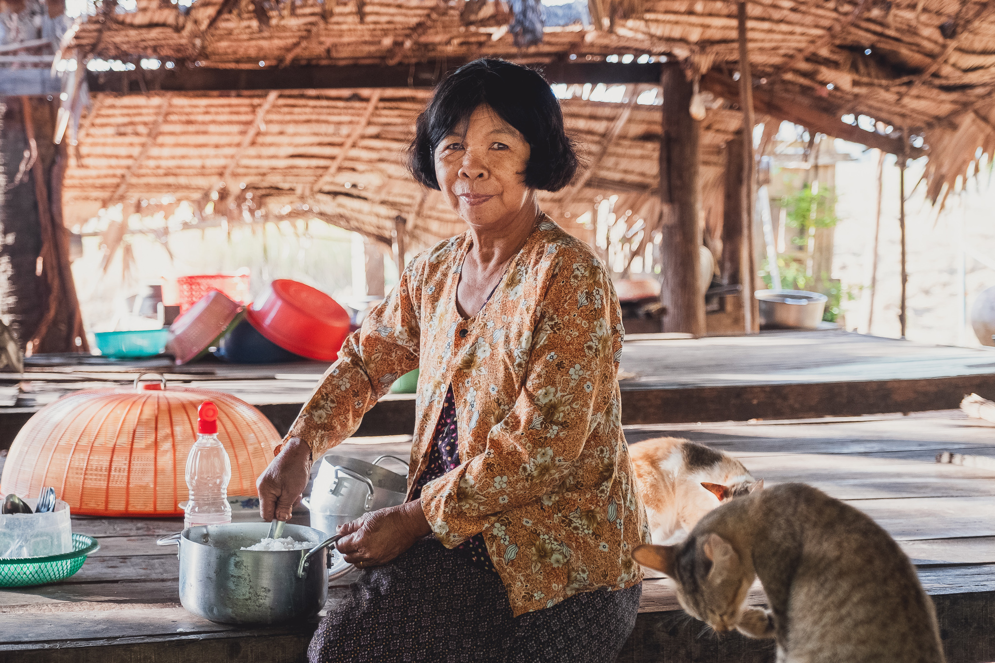 Cambodia - a village the size of a country - My, The photo, Travels, Children, Village, Portrait, Poverty, Monks, Longpost