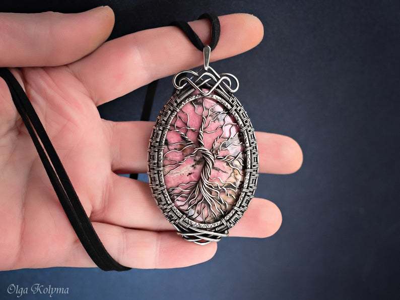 Yggdrasil. Pendant made using Wire Wrap technique - My, Wire wrap, Yggdrasil, Pendant, Decoration, Tree, With your own hands, Friday tag is mine, Longpost