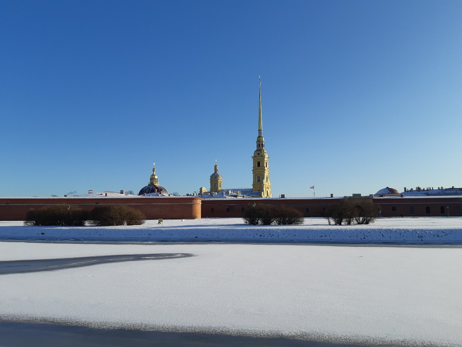 Петропавловская крепость зима Забурдаев